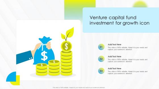 Venture Capital Fund Investment For Growth Icon