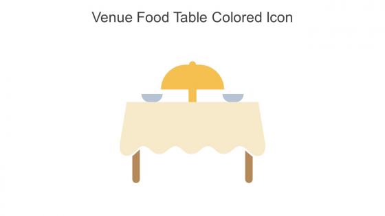 Venue Food Table Colored Icon In Powerpoint Pptx Png And Editable Eps Format