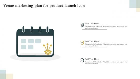 Venue Marketing Plan For Product Launch Icon