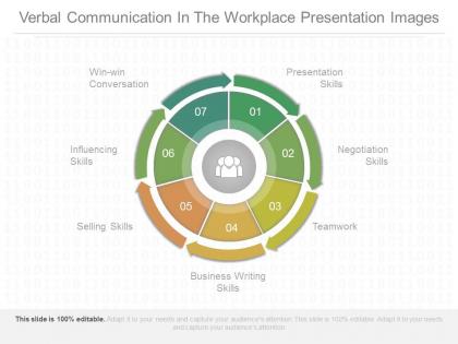 Verbal communication in the workplace presentation images