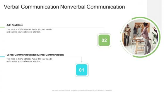 Verbal Communication Nonverbal Communication In Powerpoint And Google Slides Cpb