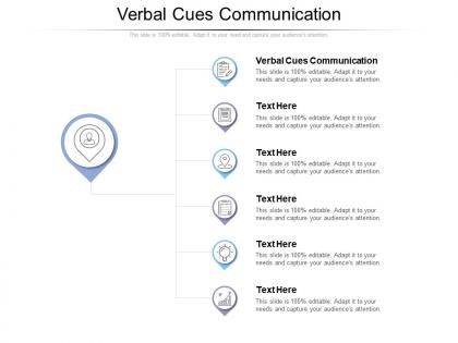Verbal cues communication ppt powerpoint presentation layouts deck cpb