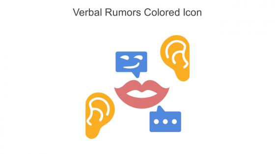 Verbal Rumors Colored Icon In Powerpoint Pptx Png And Editable Eps Format