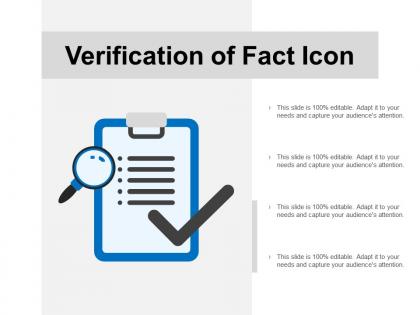Verification of fact icon