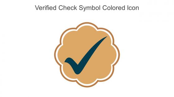 Verified Check Symbol Colored Icon In Powerpoint Pptx Png And Editable Eps Format