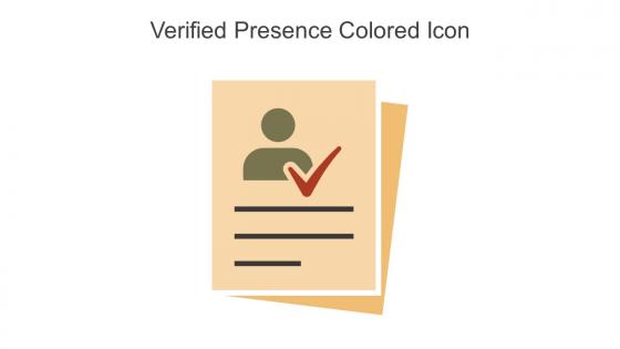 Verified Presence Colored Icon In Powerpoint Pptx Png And Editable Eps Format