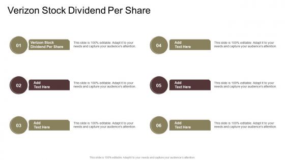 Verizon Stock Dividend Per Share In Powerpoint And Google Slides Cpb