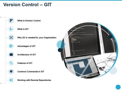 Version control git linear workflows ppt powerpoint presentation topics