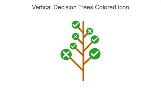 Vertical Decision Trees Colored Icon In Powerpoint Pptx Png And Editable Eps Format