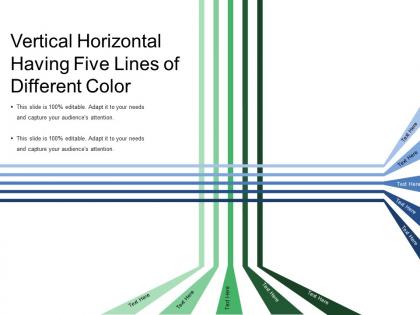 Vertical horizontal having five lines of different color