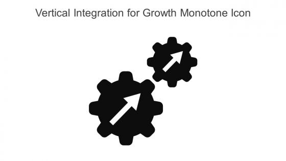 Vertical Integration For Growth Monotone Icon In Powerpoint Pptx Png And Editable Eps Format