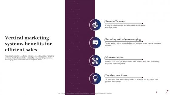 Vertical Marketing Systems Benefits For Efficient Sales