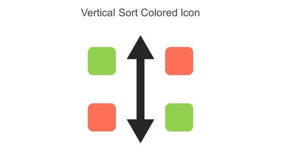 Vertical Sort Colored Icon In Powerpoint Pptx Png And Editable Eps Format
