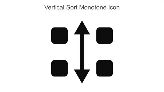 Vertical Sort Monotone Icon In Powerpoint Pptx Png And Editable Eps Format