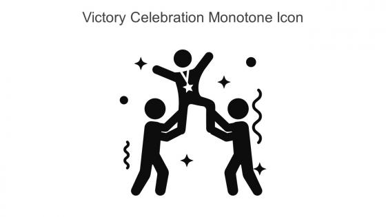 Victory Celebration Monotone Icon In Powerpoint Pptx Png And Editable Eps Format