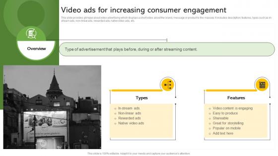 Video Ads For Increasing Consumer Engagement Effective Paid Promotions MKT SS V