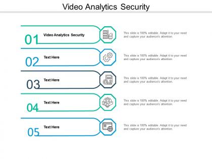 Video analytics security ppt powerpoint presentation portfolio professional cpb
