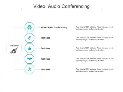 Video audio conferencing ppt powerpoint presentation gallery background images cpb