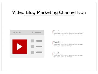 Video blog marketing channel icon