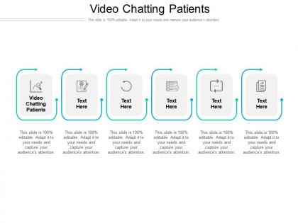 Video chatting patients ppt powerpoint presentation model example cpb