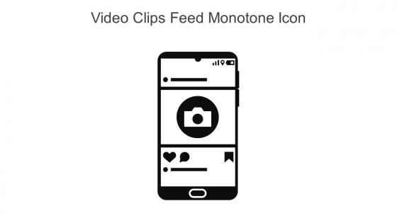 Video Clips Feed Monotone Icon In Powerpoint Pptx Png And Editable Eps Format