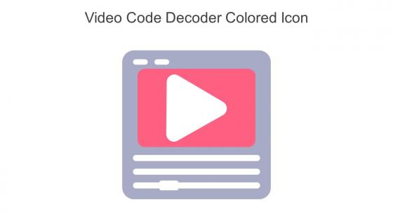 Video Code Decoder Colored Icon In Powerpoint Pptx Png And Editable Eps Format