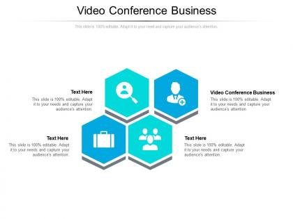 Video conference business ppt powerpoint presentation styles portfolio cpb