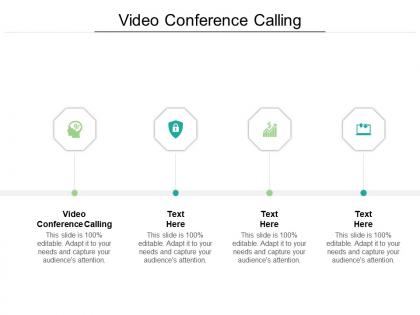 Video conference calling ppt powerpoint presentation professional design ideas cpb