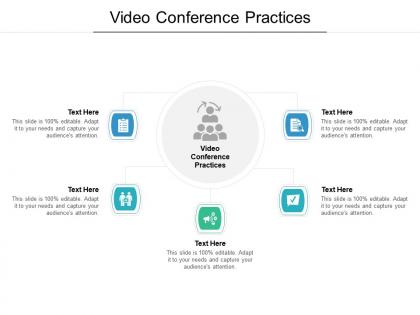Video conference practices ppt powerpoint presentation background images cpb