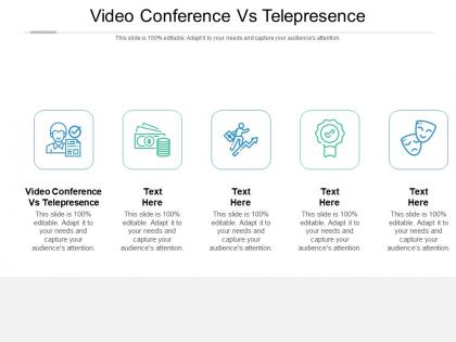 Video conference vs telepresence ppt powerpoint presentation professional layout ideas cpb