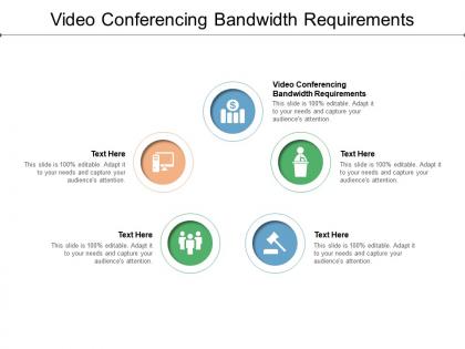 Video conferencing bandwidth requirements ppt powerpoint presentation icon graphics cpb
