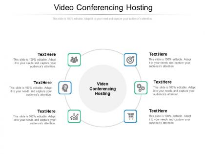 Video conferencing hosting ppt powerpoint presentation pictures cpb