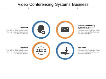 Video conferencing systems business ppt powerpoint presentation infographic template visuals cpb