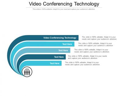 Video conferencing technology ppt powerpoint presentation pictures topics cpb