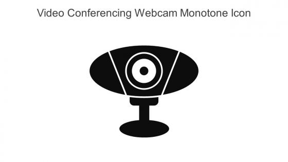 Video Conferencing Webcam Monotone Icon In Powerpoint Pptx Png And Editable Eps Format