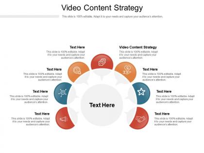 Video content strategy ppt powerpoint presentation summary icons cpb