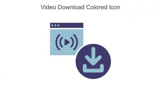 Video Download Colored Icon In Powerpoint Pptx Png And Editable Eps Format