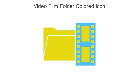 Video Film Folder Colored Icon In Powerpoint Pptx Png And Editable Eps Format