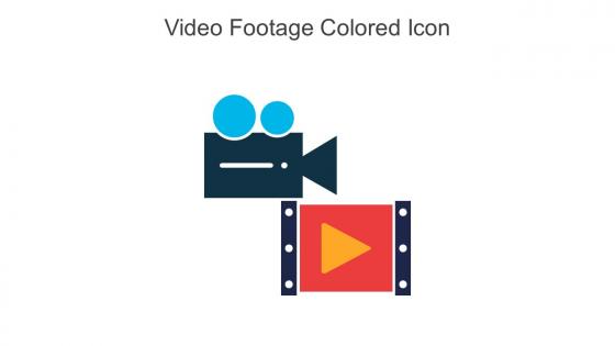 Video Footage Colored Icon In Powerpoint Pptx Png And Editable Eps Format