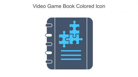 Video Game Book Colored Icon In Powerpoint Pptx Png And Editable Eps Format