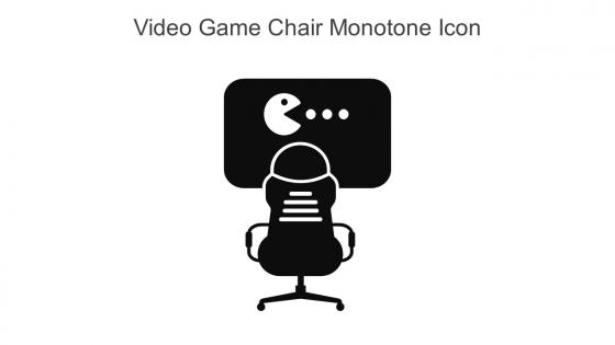 Video Game Chair Monotone Icon In Powerpoint Pptx Png And Editable Eps Format