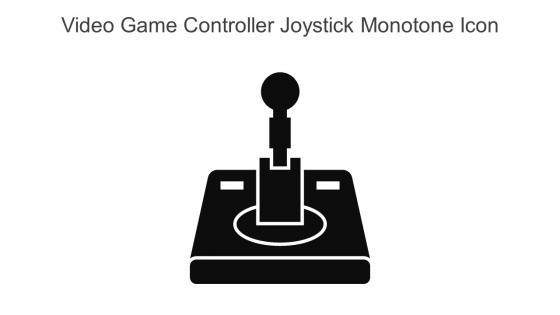Video Game Controller Joystick Monotone Icon In Powerpoint Pptx Png And Editable Eps Format