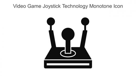 Video Game Joystick Technology Monotone Icon In Powerpoint Pptx Png And Editable Eps Format