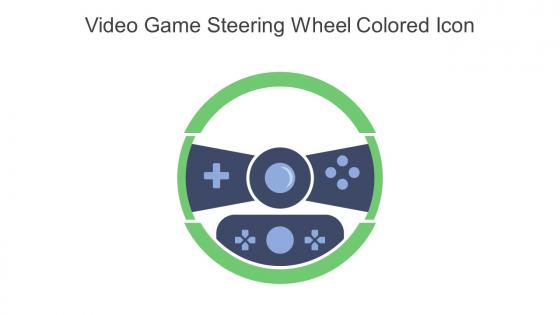 Video Game Steering Wheel Colored Icon In Powerpoint Pptx Png And Editable Eps Format