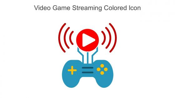 Video Game Streaming Colored Icon In Powerpoint Pptx Png And Editable Eps Format