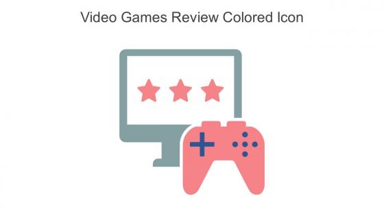 Video Games Review Colored Icon In Powerpoint Pptx Png And Editable Eps Format