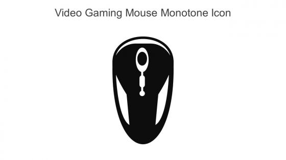Video Gaming Mouse Monotone Icon In Powerpoint Pptx Png And Editable Eps Format