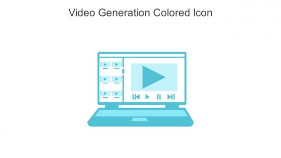Video Generation Colored Icon In Powerpoint Pptx Png And Editable Eps Format
