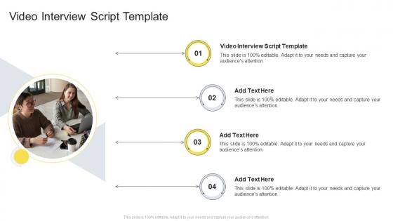 Video Interview Script Template In Powerpoint And Google Slides Cpb