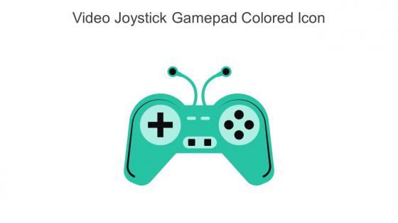 Video Joystick Gamepad Colored Icon In Powerpoint Pptx Png And Editable Eps Format